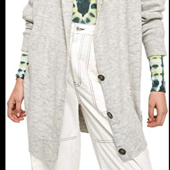 Free People Oversized Cardigan Size S Retail $98 - Picture 3 of 10